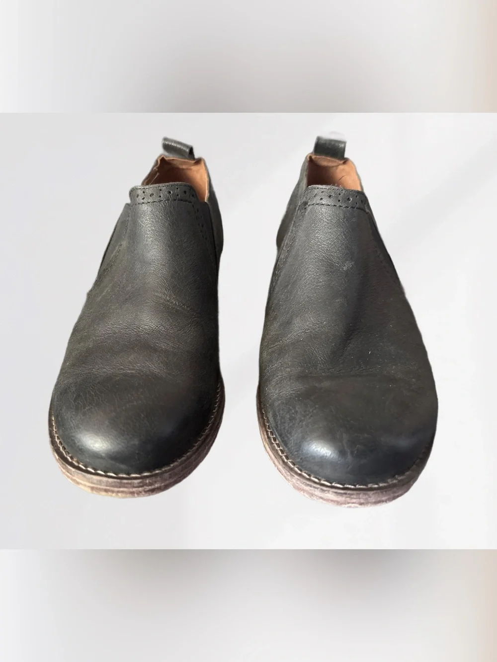 Josef Seibel Sienna 43 Black Slip-On Leather Ankle Bootie/Shoe Size 39 or 8.5